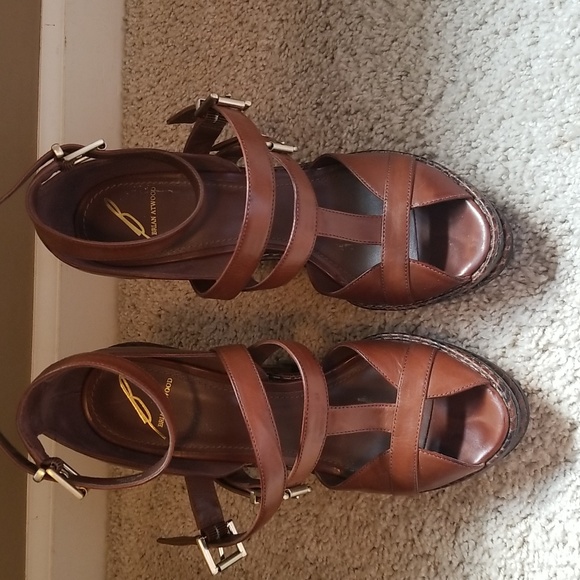 Brian Atwood brown high heel sandals  shoes 6 - Picture 14 of 14